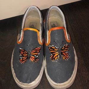 White painted on vans